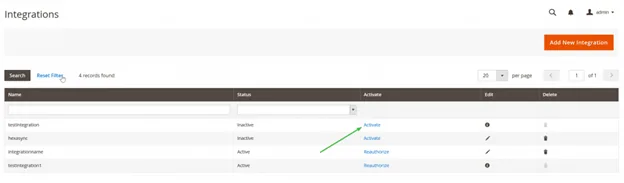 Magento integration, step 4