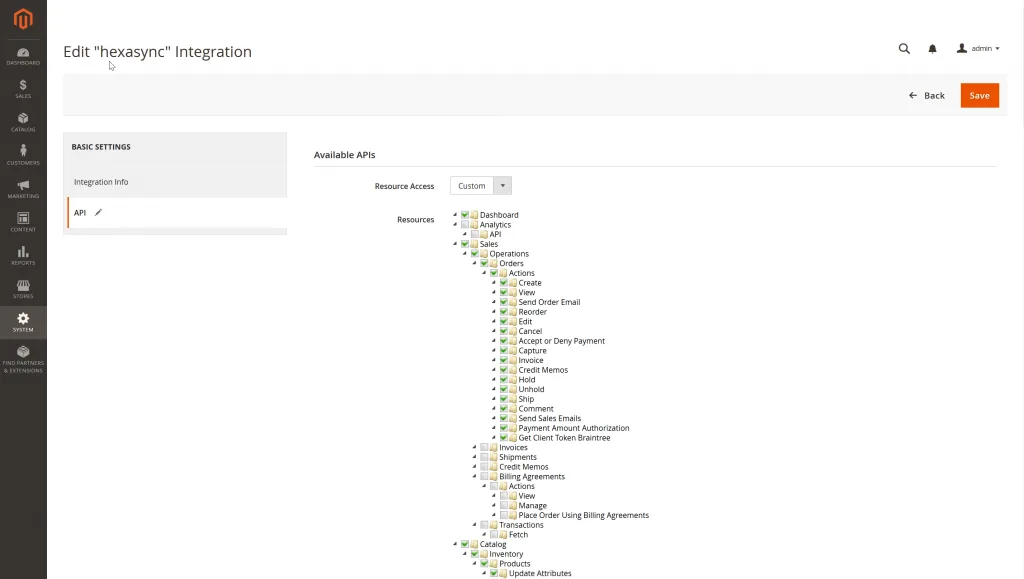 Magento integration, step 3