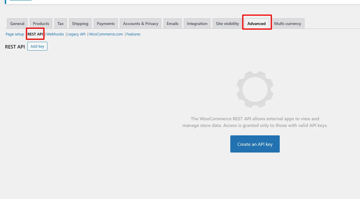 WooCommerce integration, step 2